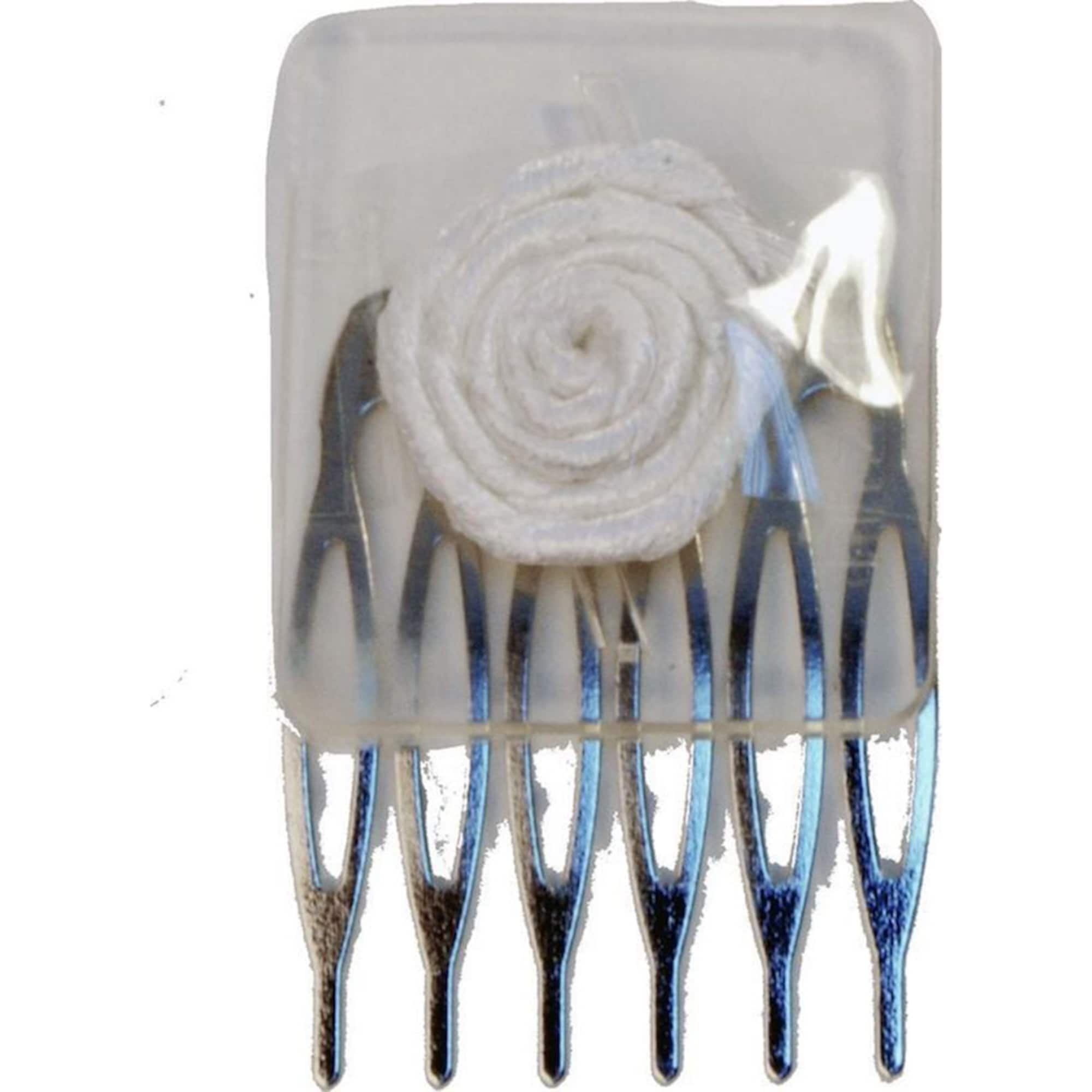 JAM Paper 1.5" Silver Design Comb